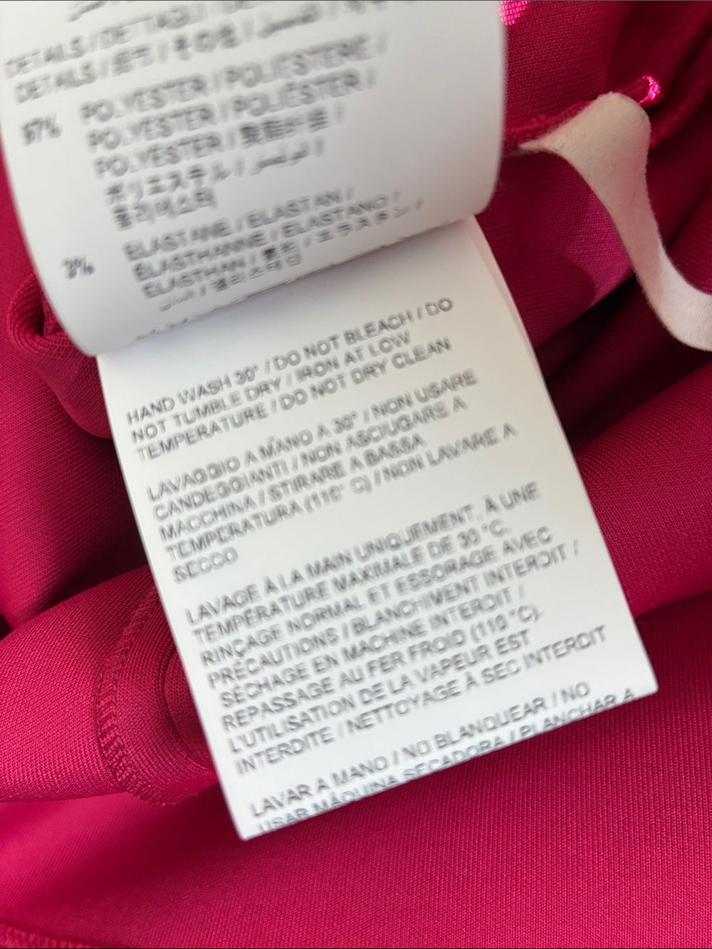 *RARE* Off-White bright pink wrap “DRESS” 2013 size 40 - Picture 9 of 11